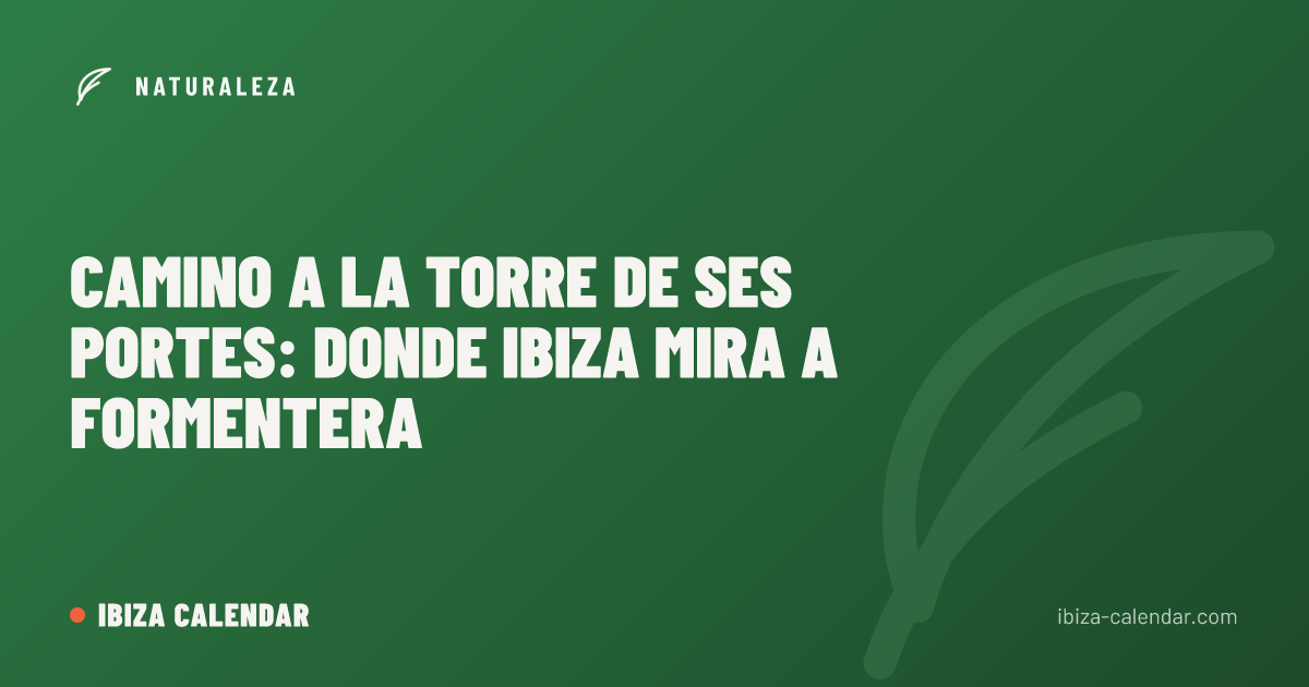 Camino a la Torre de Ses Portes: donde Ibiza mira a Formentera