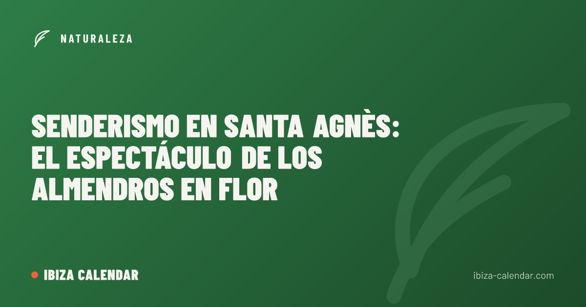 Senderismo en Santa Agnès: el espectáculo de los almendros en flor
