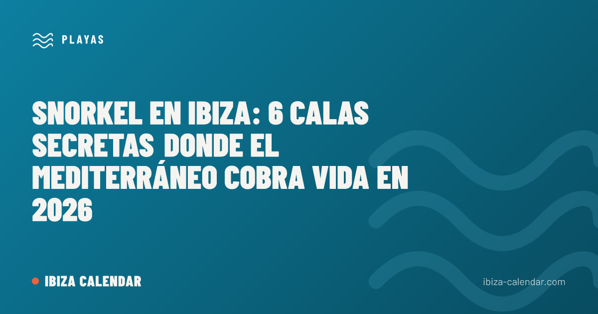 Snorkel en Ibiza: 6 calas secretas donde el Mediterráneo cobra vida en 2026