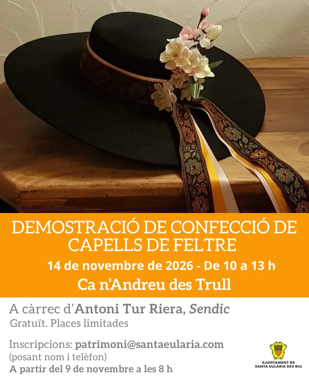 Felt Hat Making Demonstration with Antoni Tur 'Sendic'