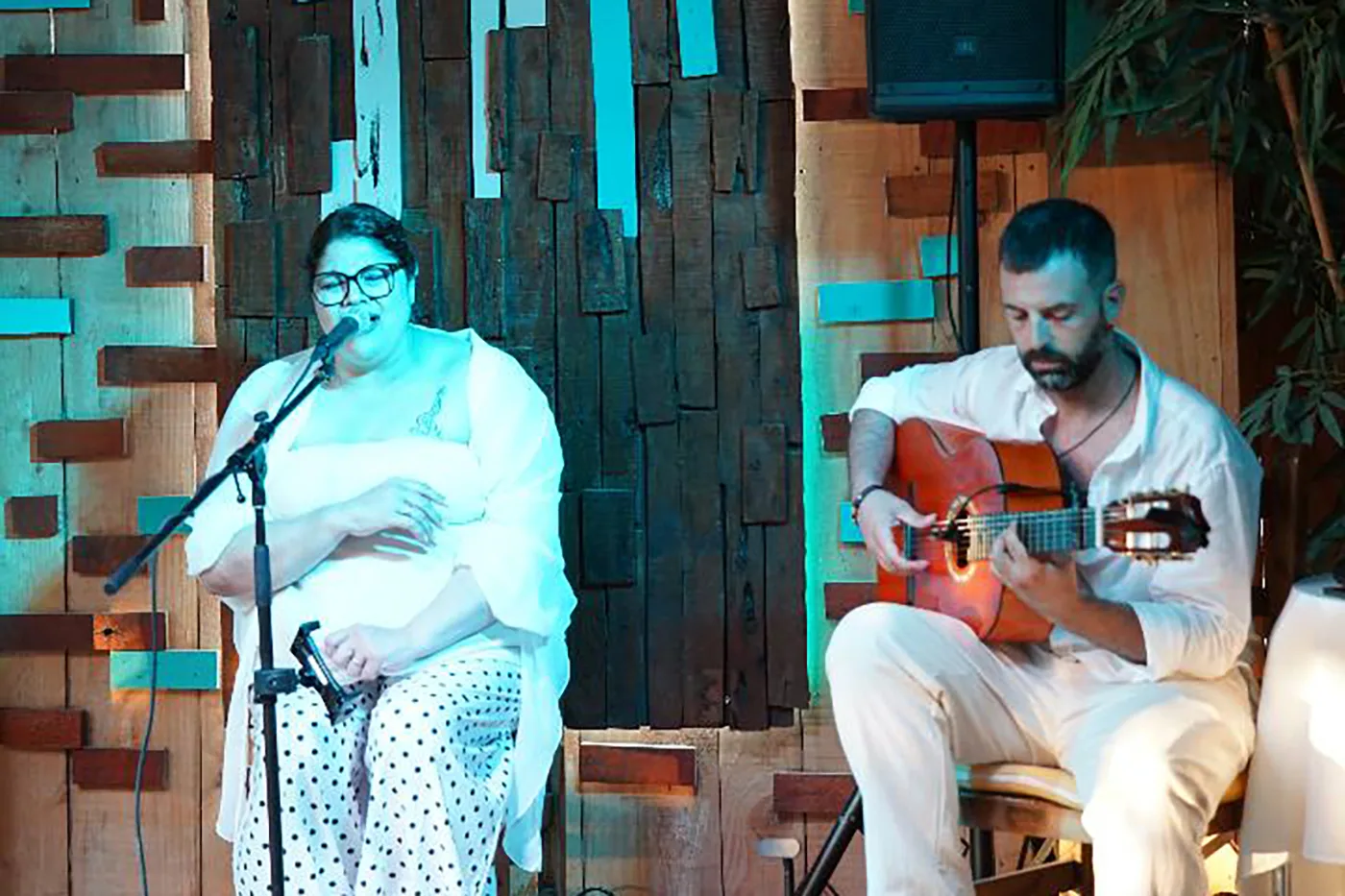 Noche flamenca con Amoralí, el dúo de Taty Escobedo y Toni Muñoz, en Cas Costas