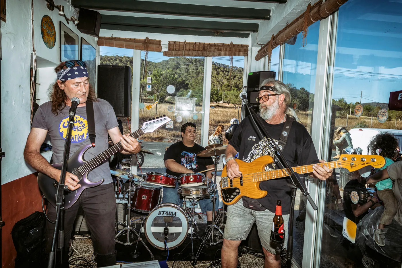Blues and rock trio Sant Antoni Cowboys at Cas Mestre